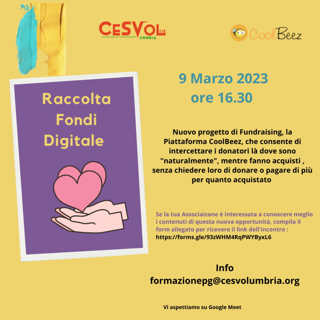 Raccolta Fondi Digitale Enti terzo settore